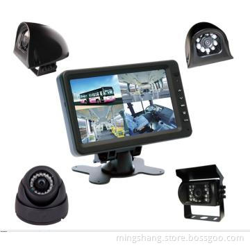 7\"split image backup system of 7\" Quad Monitor with Touch Screen